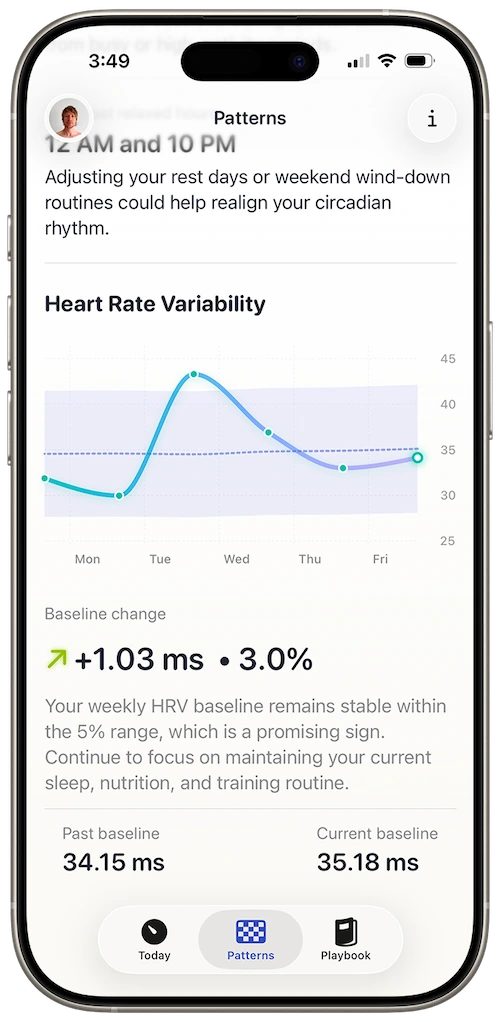 Harvee recovery tips interface